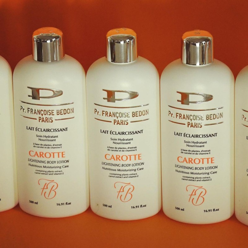 Pr Francoise Bedon carrot lightening body lotion